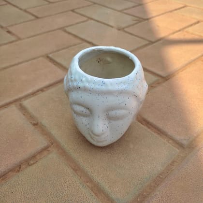 Buy 4 Inch Polka Dotted Buddha Designer Ceramic Pot (any colour) Online | Urvann.com