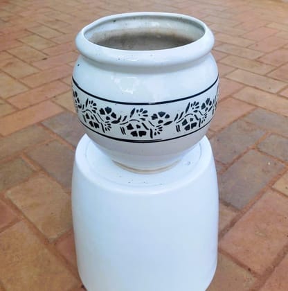 Buy 8 Inch Matki Designer Ceramic Pot (any colour & design) Online | Urvann.com