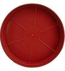 9 Inch Red Plastic Tray