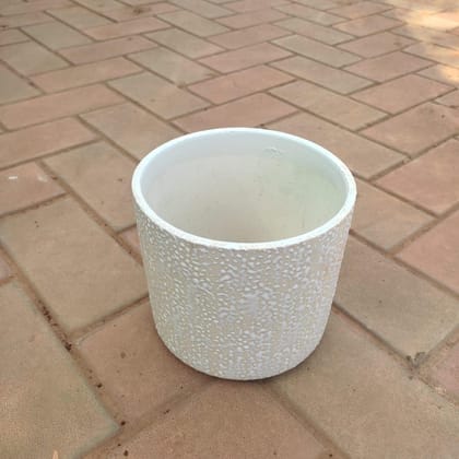 Buy 8 Inch White Classy Glass Designer Ceramic Pot Online | Urvann.com