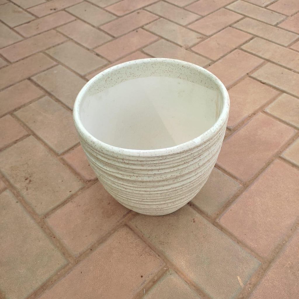 Buy 10 Inch White Bowl Designer Ceramic Pot Online | Urvann.com 10 Inch White Bowl Designer Ceramic Pot