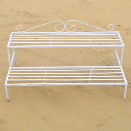 Buy White Double Step Stand - 3 Ft Online | Urvann.com