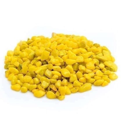 Decorative Yellow Medium Pebbles - 1 Kg
