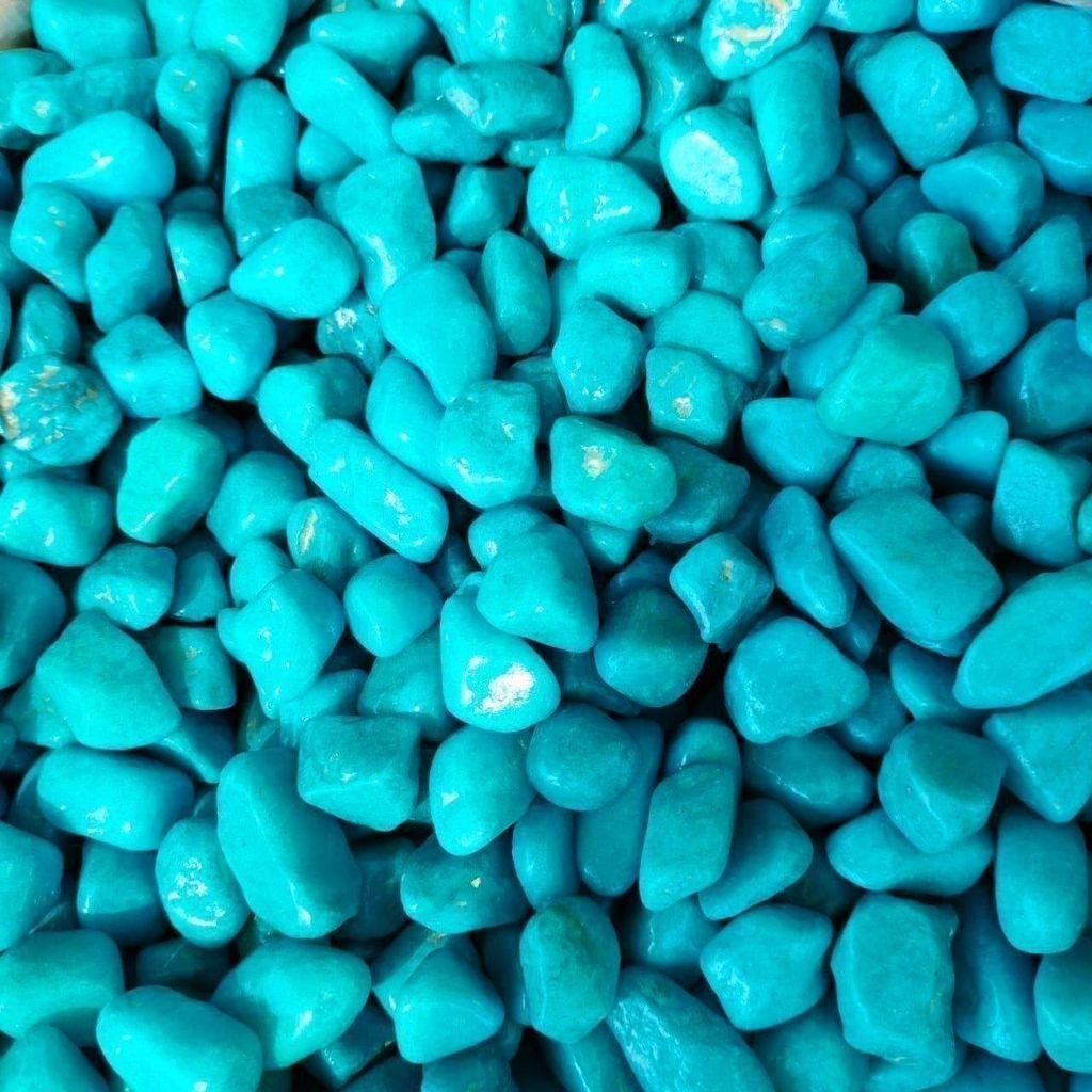 Buy Decorative Sky Blue Medium Pebbles - 500 Gm Online | Urvann.com Decorative Sky Blue Medium Pebbles - 500 Gm