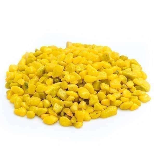 Decorative Yellow Medium Pebbles - 500 Gm Decorative Yellow Medium Pebbles - 500 Gm