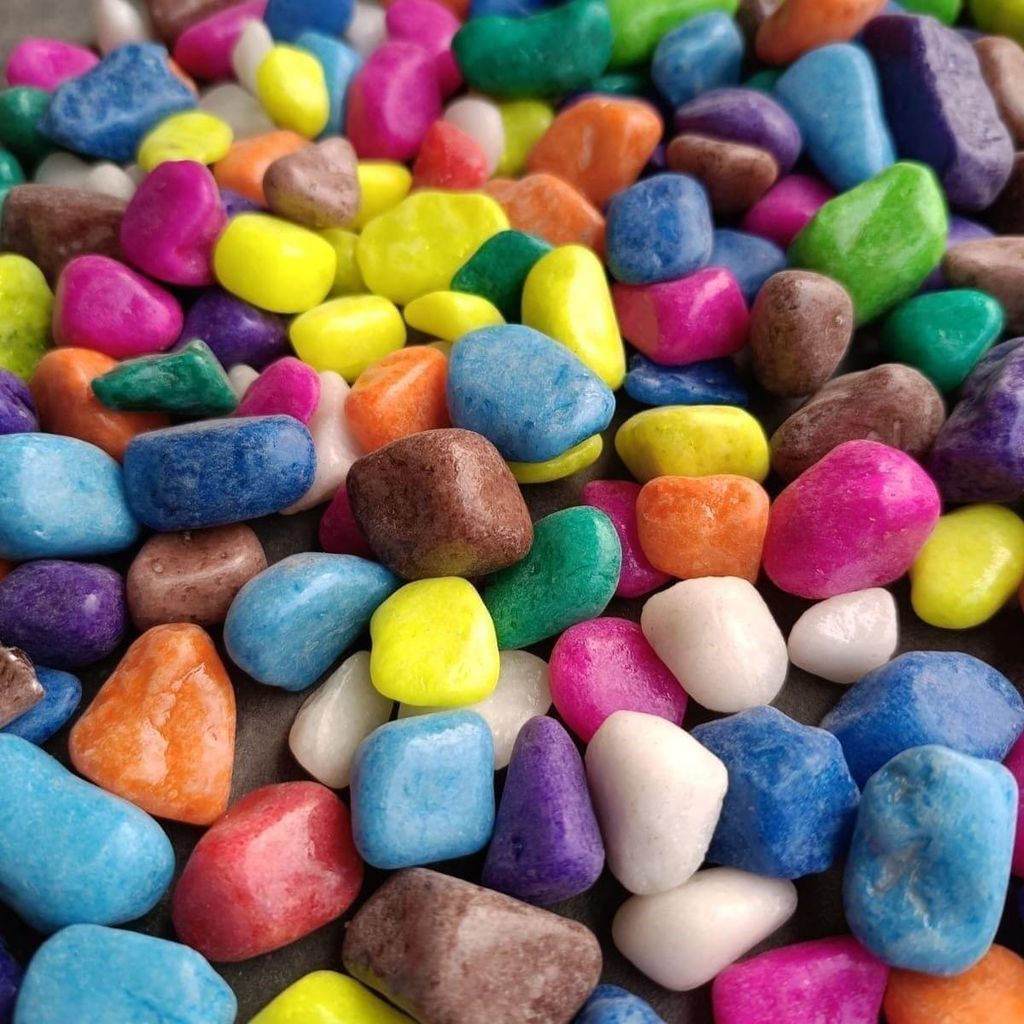 Decorative Multicoloured Stone Pebbles - 500 g