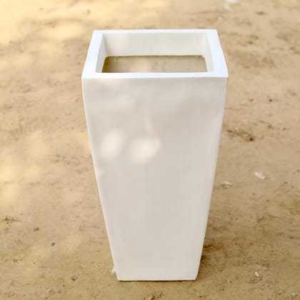 Buy 17 Inch Classy White Fiberglass Pot Online | Urvann.com