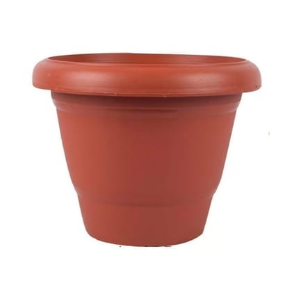 12 Inch Red Plastic Pot