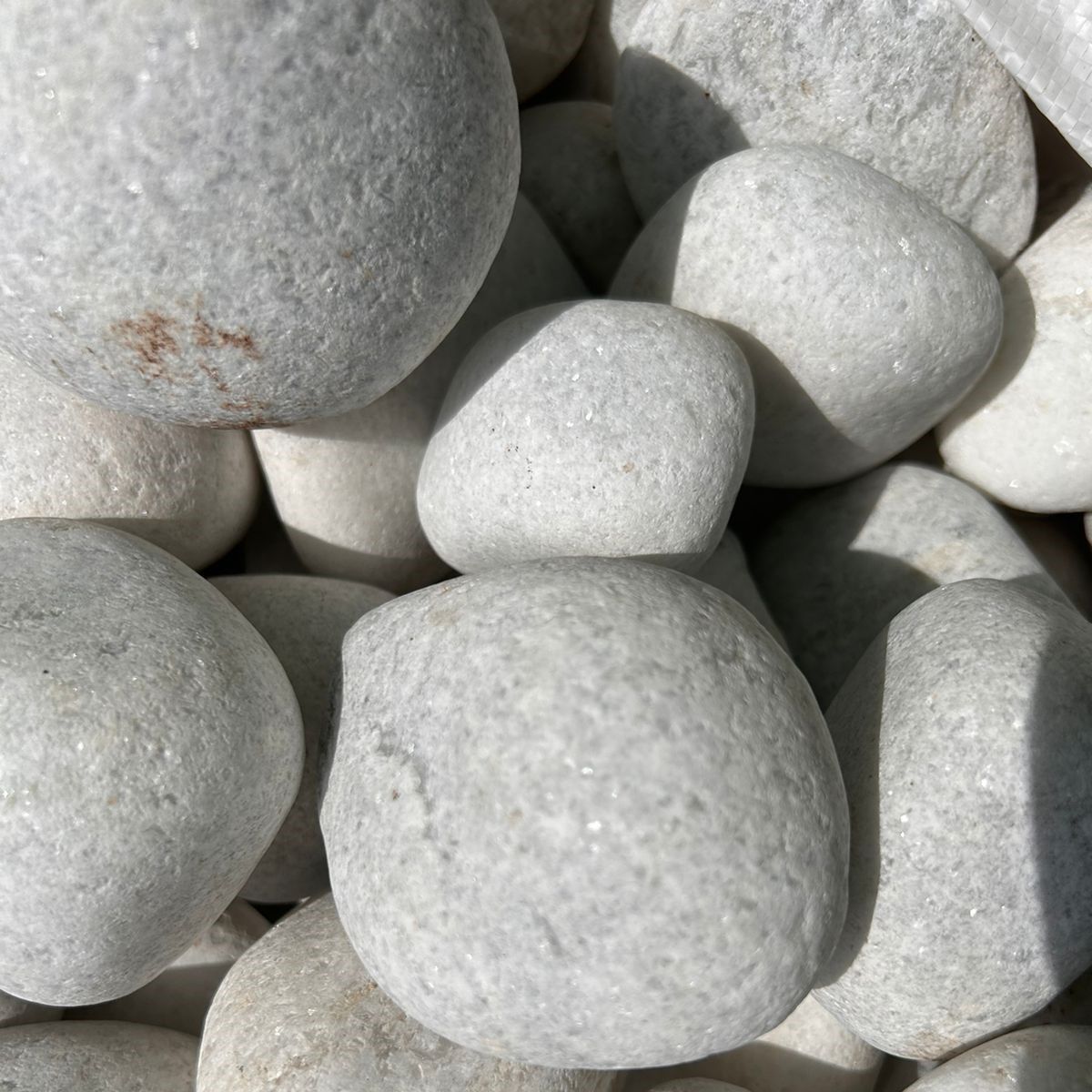 Decorative Grey Large Unpolished Pebbles - 1 Kg