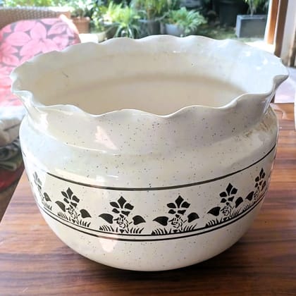 10 Inch Matki Designer Ceramic Pot (any colour & design)