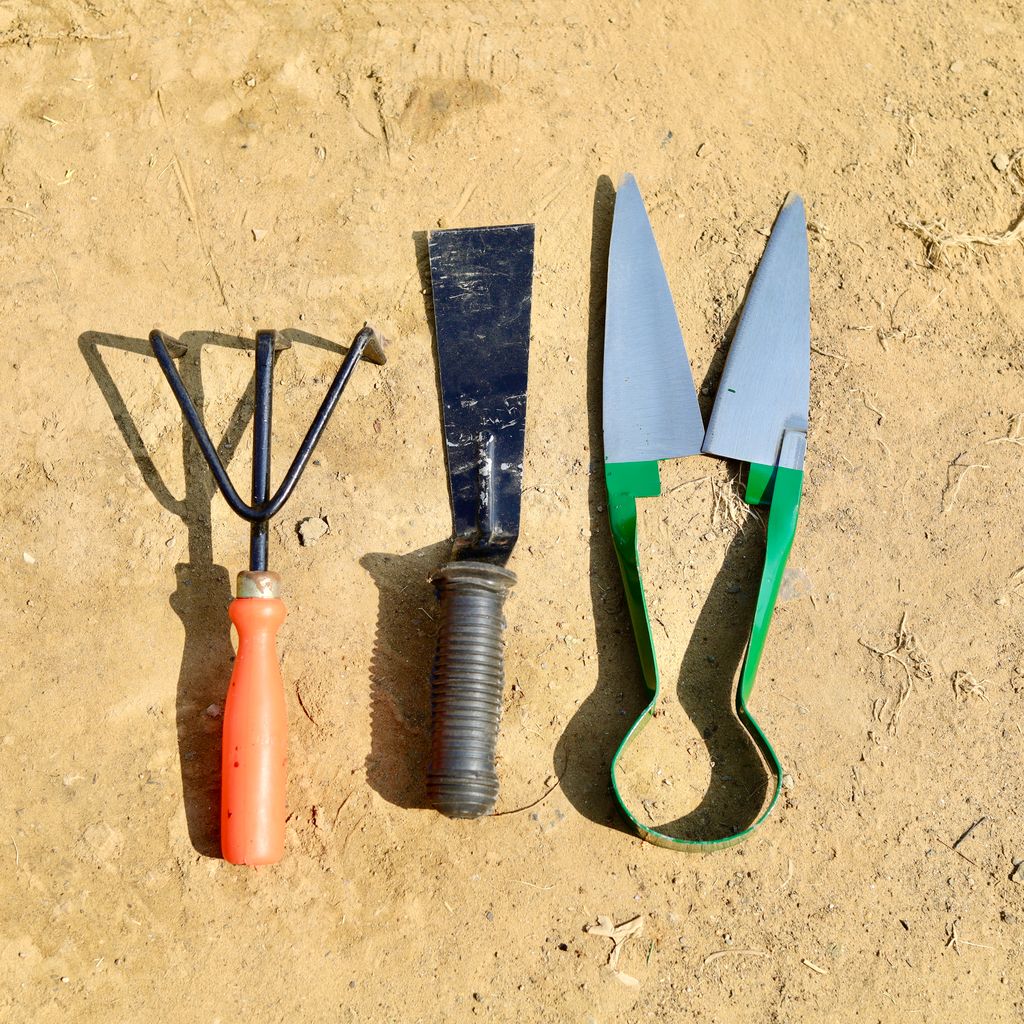 Set of 3 - Gardening Cutter, Khurpi & Cultivator