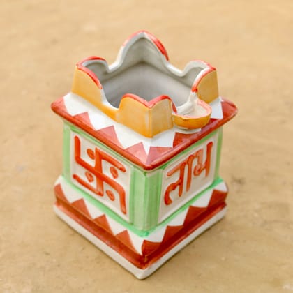 Buy 10 Inch Classy Tulsi Designer Ceramic Pot (any colour & design) Online | Urvann.com