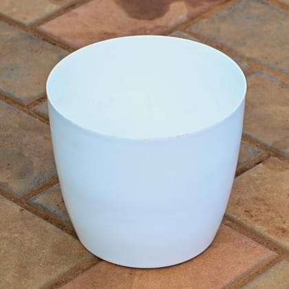 Buy 7 Inch Classy White Premium Plastic Pot Online | Urvann.com