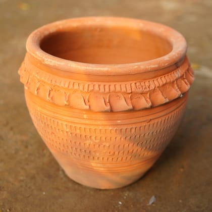Buy 8 Inch Matki Designer Clay Pot Online | Urvann.com
