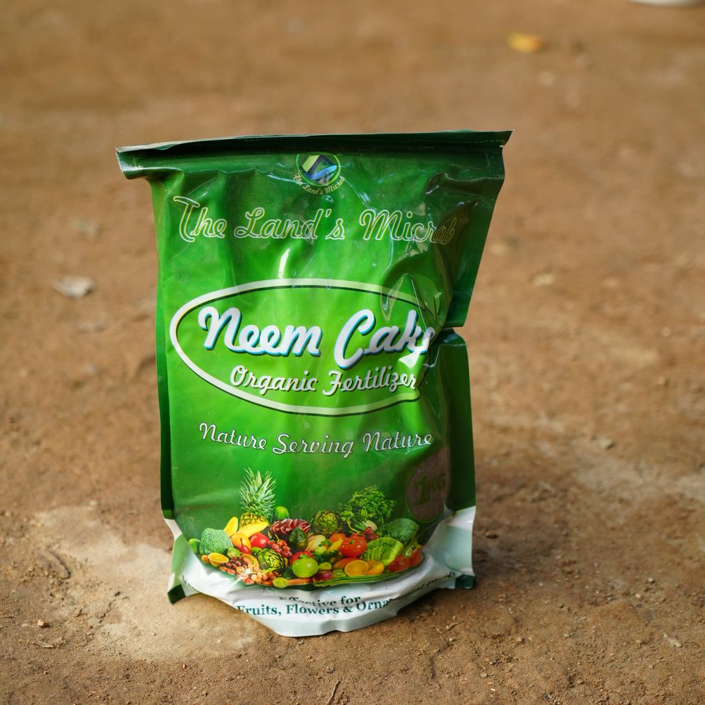 The Land's Microbe Neem Cake - 1 kg