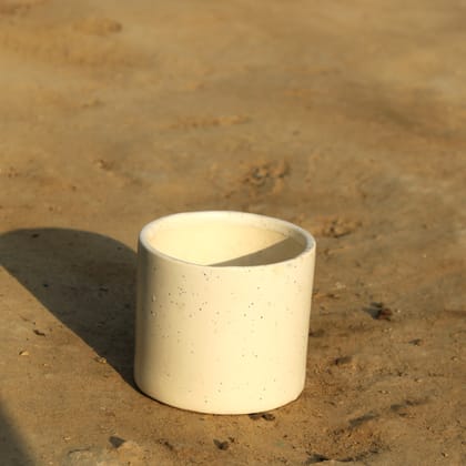 4 Inch White Pipe Designer Ceramic Pot