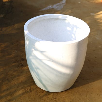Buy 18 Inch White Premium Standard Polymer Pot Online | Urvann.com