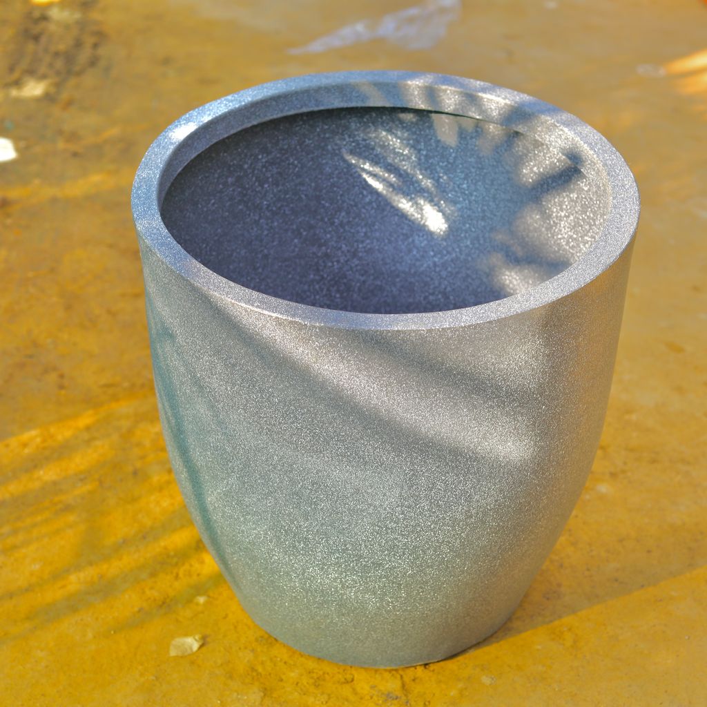 18 Inch Gray Premium Standard Polymer Pot