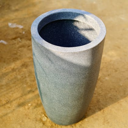 Buy 24 Inch Grey Standard Premium Tall Cylindrical Polymer Pot Online | Urvann.com