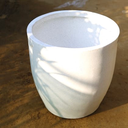Buy 22 Inch White Premium Standard Polymer Pot Online | Urvann.com