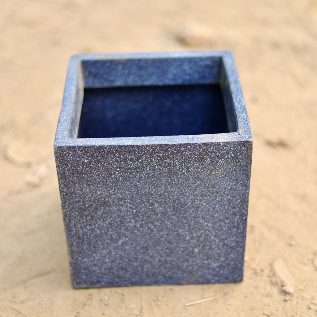 8 Inch Grey Standard Premium Box Polymer Pot