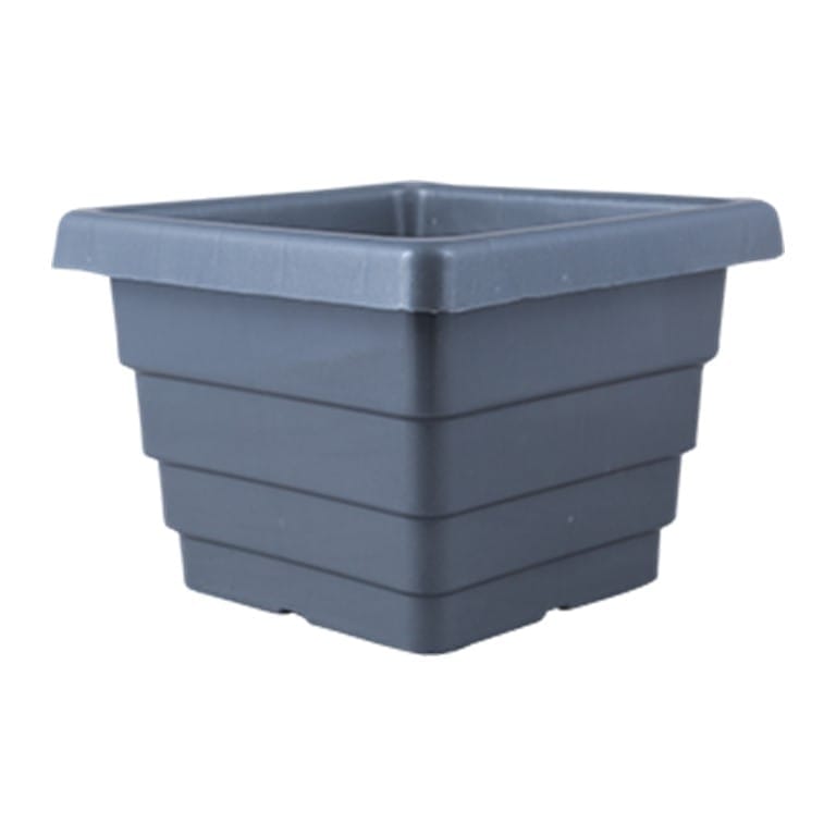 6 Inch Grey Premium Orchid Square Plastic Pot
