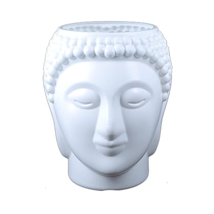 Buy 6 Inch White Premium Face Pots Plastic Pot Online | Urvann.com