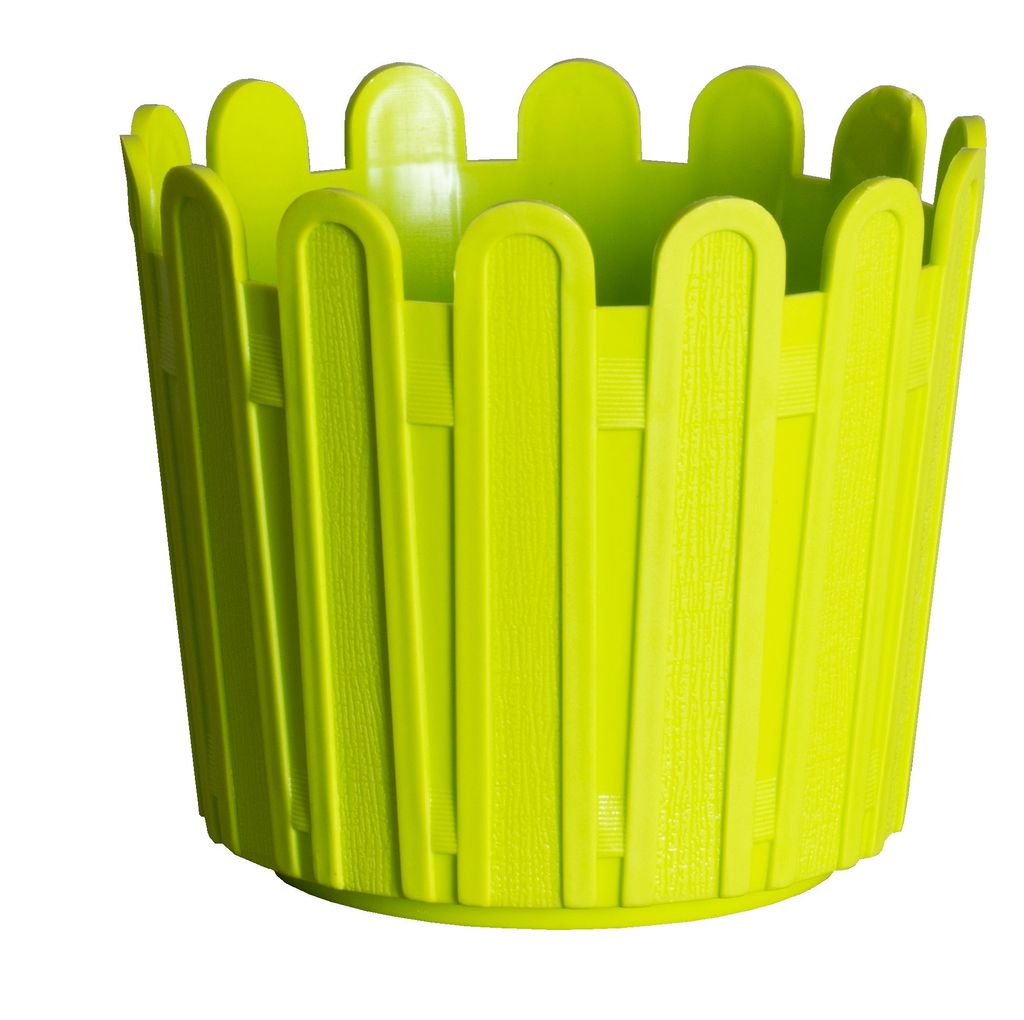 6 Inch Green Premium Tippy Plastic Pot