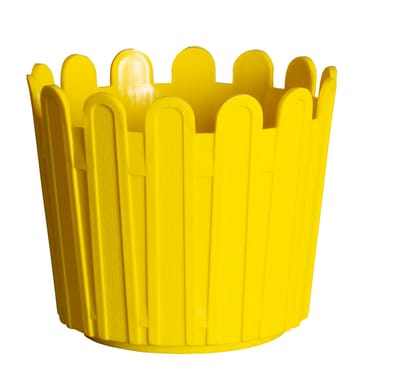 Buy 6 Inch Yellow Premium Tippy Plastic Pot Online | Urvann.com