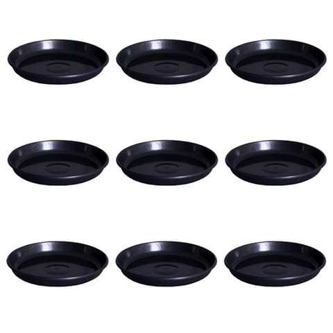 Set of 9 - 6 Inch Black Premium Black Tray - To keep under the Pot