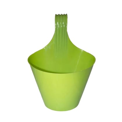 Buy 8 Inch Green Single Hook Hanging Plastic Pot Online | Urvann.com
