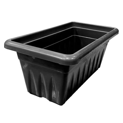 Buy 24 Inch Black Premium Supreme Window Plastic Planter Online | Urvann.com