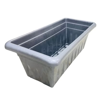 Buy 17 Inch Grey Premium Supreme Window Plastic Planter Online | Urvann.com