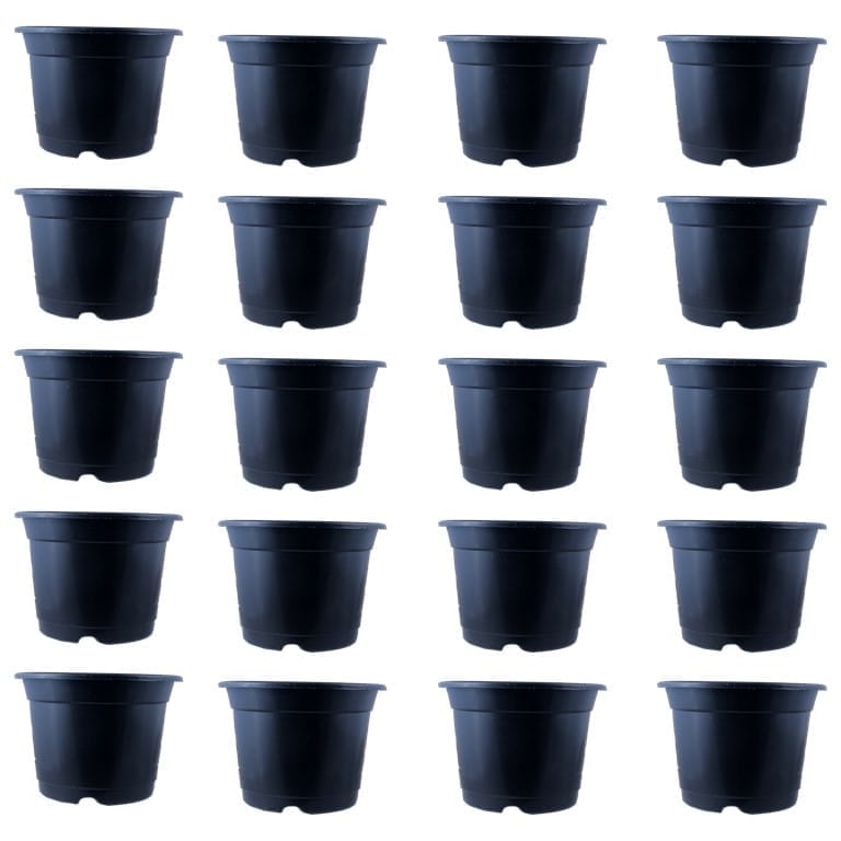 Set of 20 - 10 Inch Black Nursery Pot