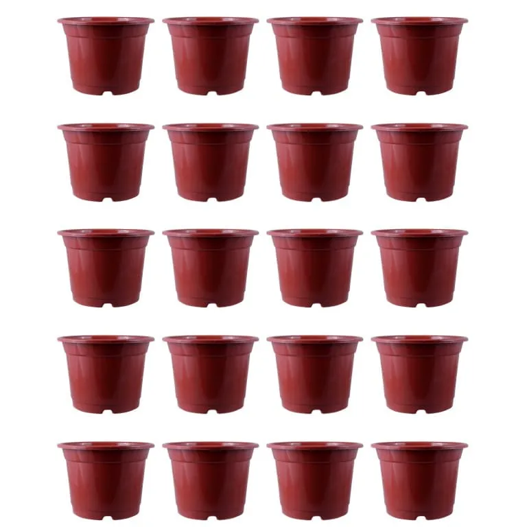 Set of 20 - 10 Inch Red Nursery Pot