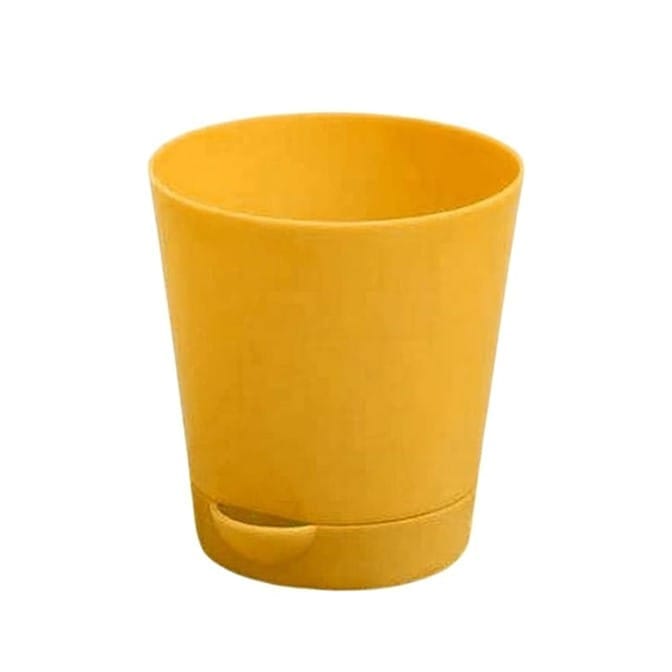4 Inch Yellow Florence Self Watering Pot