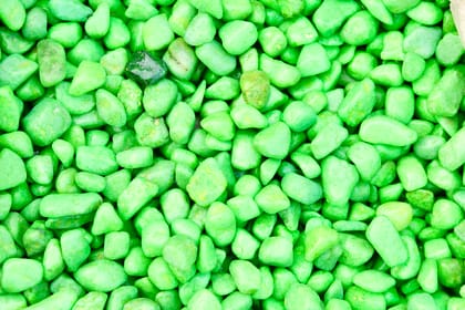 Buy Decorative Small Green Pebbles - 1 Kg Online | Urvann.com