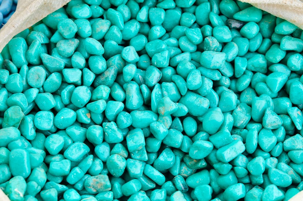 Decorative Small Sky Blue Pebbles - 1 Kg