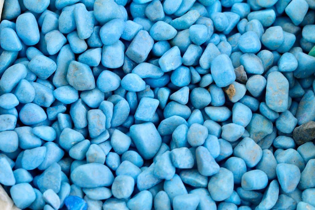 Decorative Small Blue Pebbles - 1 Kg