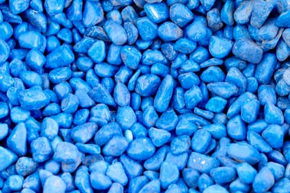 Buy Decorative Small Dark Blue Pebbles - 1 Kg Online | Urvann.com