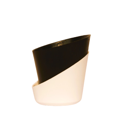 Buy 4 Inch Solid Black Dublin Self Watering Pot Online | Urvann.com