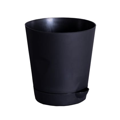 Buy 4 Inch Black Florence Self Watering Pot Online | Urvann.com