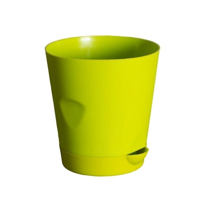 4 Inch Green Florence Self Watering Pot