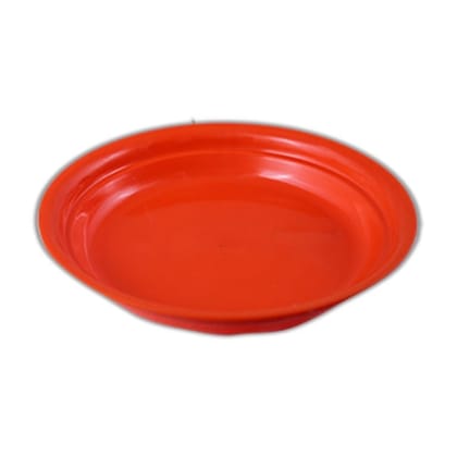 Buy 5 Inch Terracotta Red Premium Round Trays - To keep under the Pots Online | Urvann.com