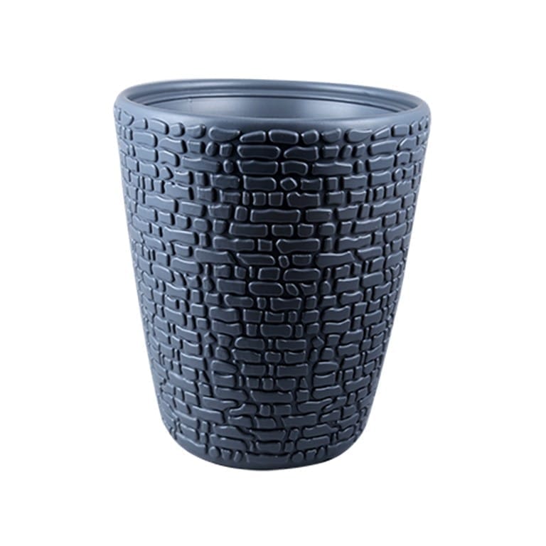 Buy 10 Inch Grey Premium Marble Plastic Pot Online | Urvann.com 10 Inch Grey Premium Marble Plastic Pot