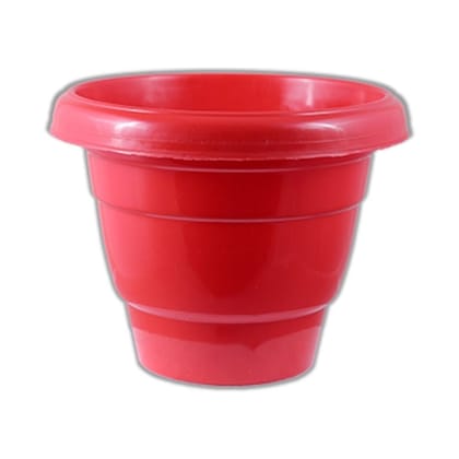 Buy 8 Inch Terracotta Red Classy Plastic Pot Online | Urvann.com