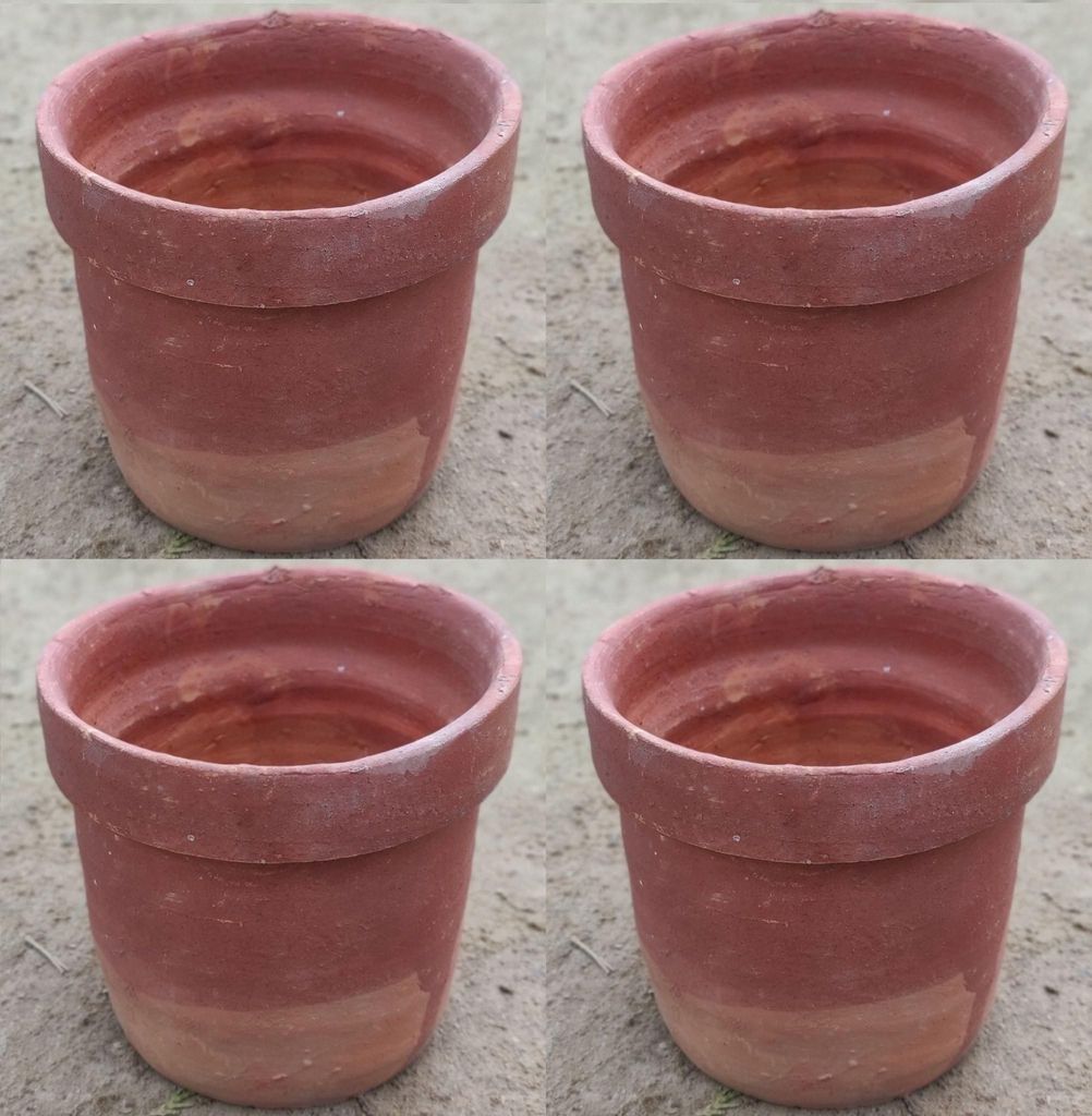 Set of 6 - 4 inch Terracotta Cup Planter