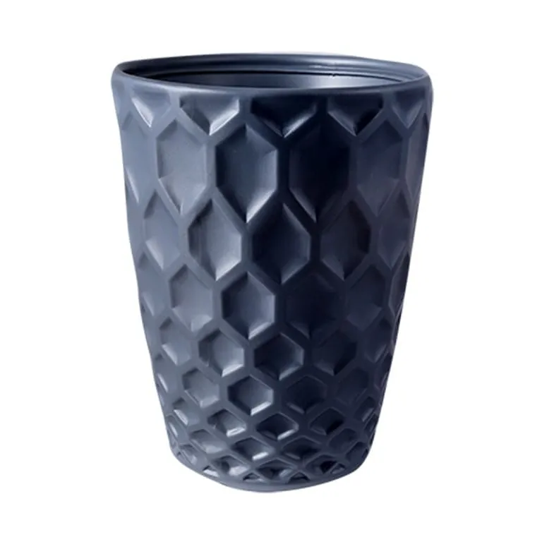 10 Inch Grey Premium Royal Plastic Pot