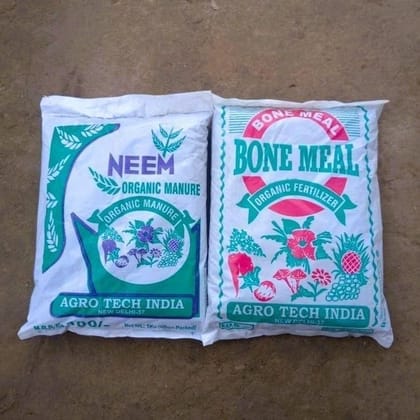 Buy Set Of 2 - Neem Khali & Bone Meal - 1 Kg Each Online | Urvann.com