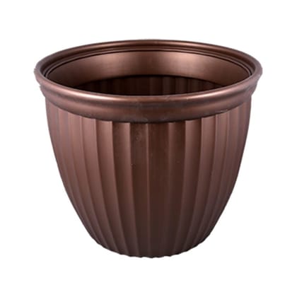 Buy 8 Inch Copper Brown Premium Lotus Plastic Pot Online | Urvann.com